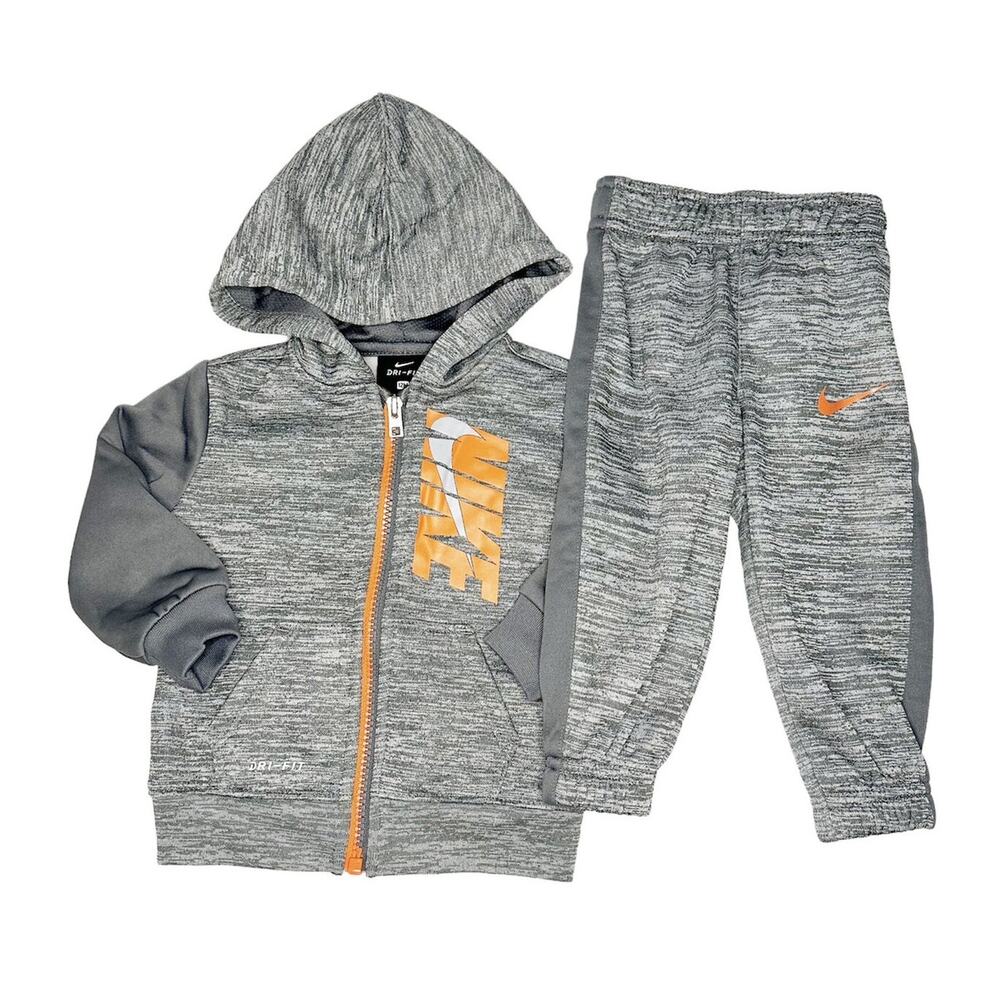 Nike Fleece Lined Sweatshirt and Sweatpants Size 12 Months